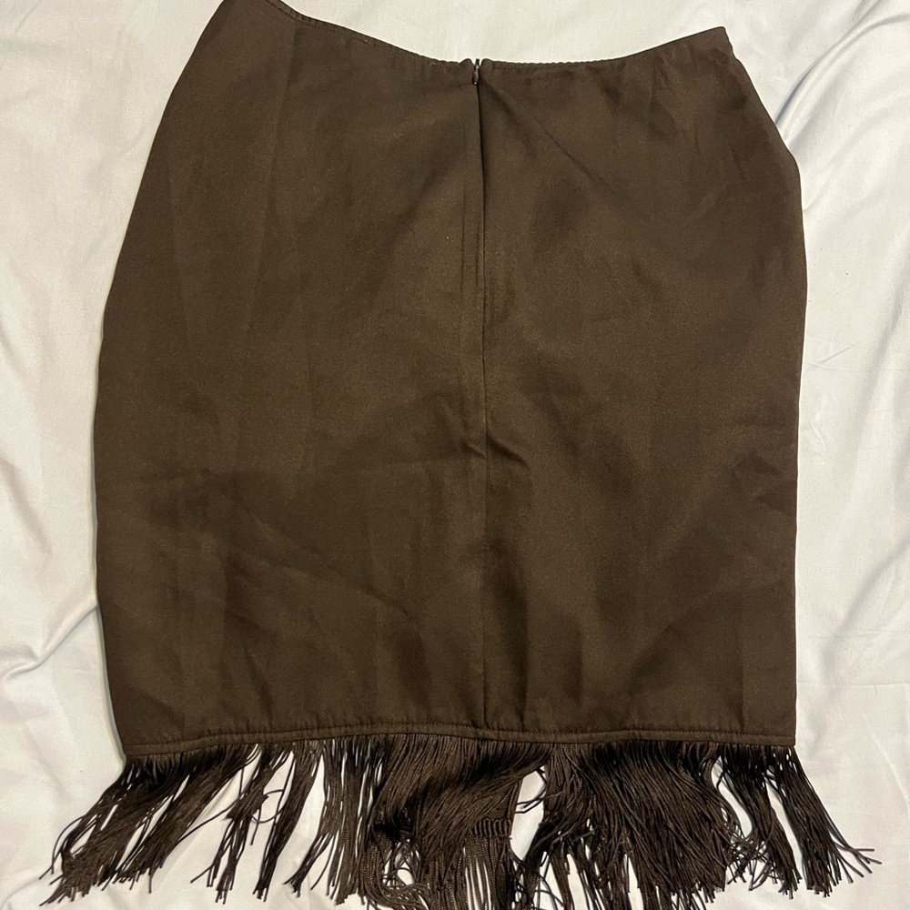 Pretty little thing Black Tie Wrap skirt